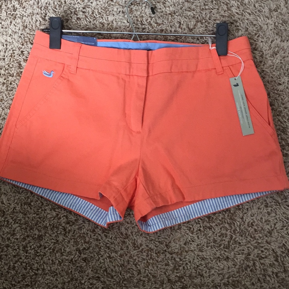 Southern Tide Coral Brighton Shorts Size 4